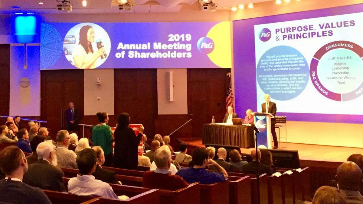 P&G Annual Meeting 2019
