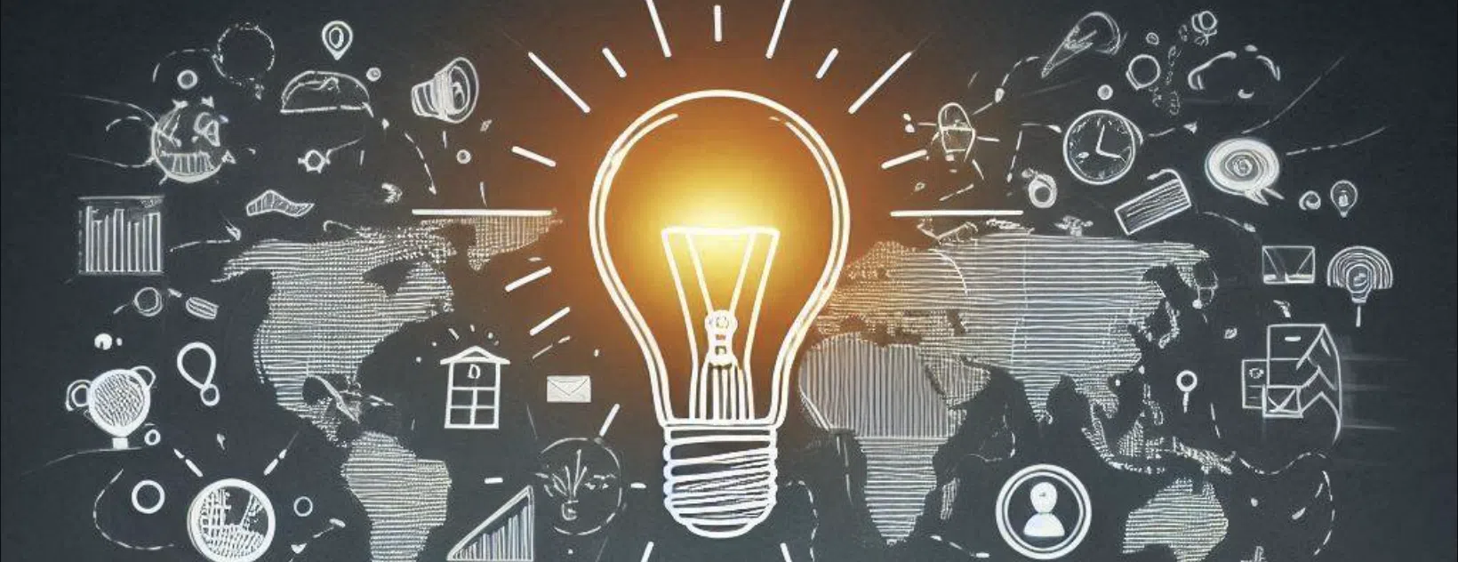 لمبة إضاءة تضيء مفهوم الفكرة العالمية