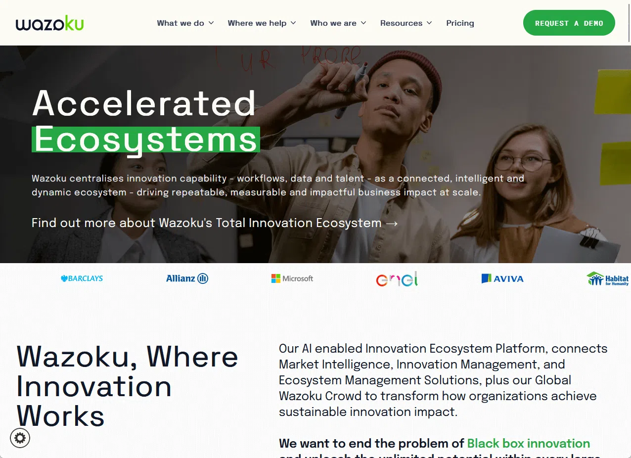 L'écosystème d'innovation Wazoku pour un impact durable sur les entreprises.