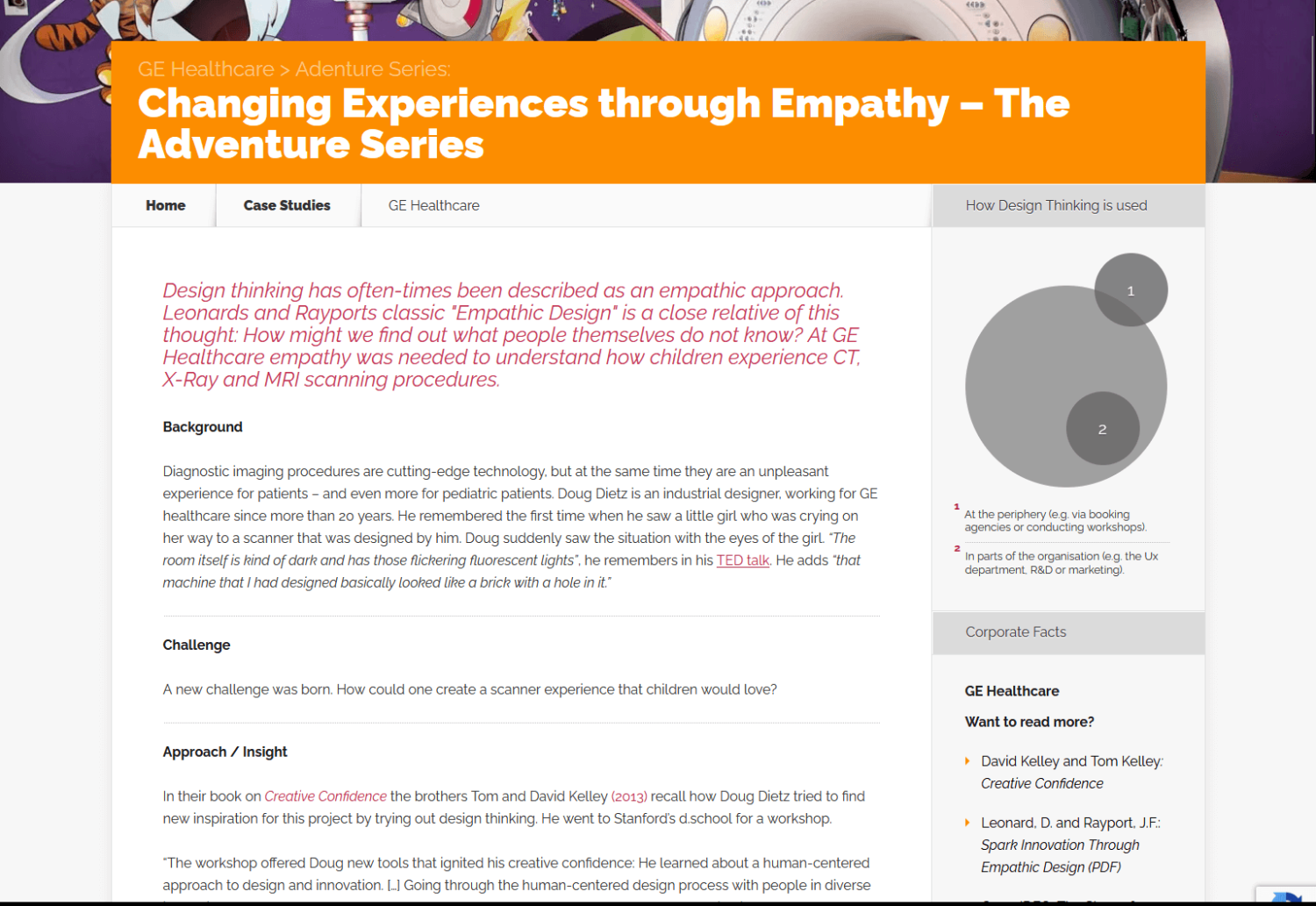 GE Healthcare empathie dans les solutions d'imagerie pédiatrique