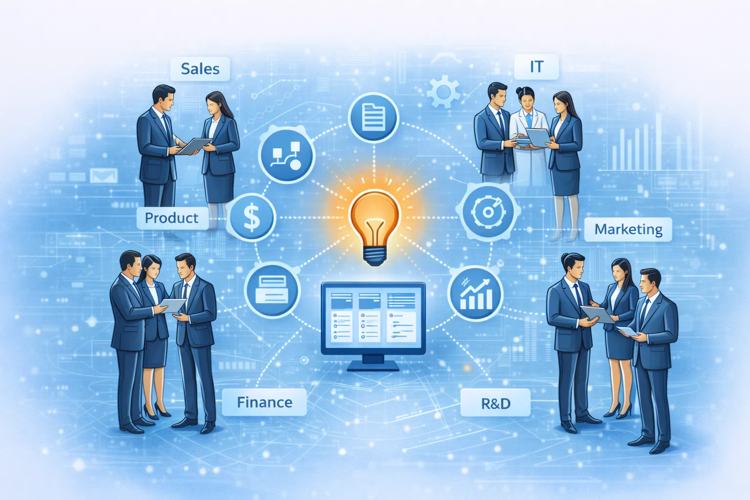 Vue d'ensemble de la collaboration transversale en matière d'innovation