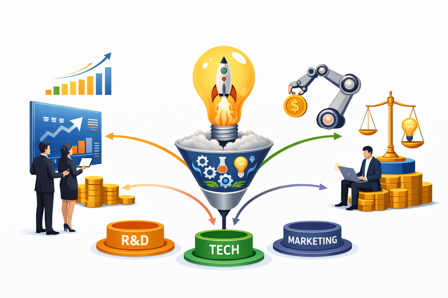 Vue d'ensemble de l'affectation des ressources et des investissements en matière d'innovation
