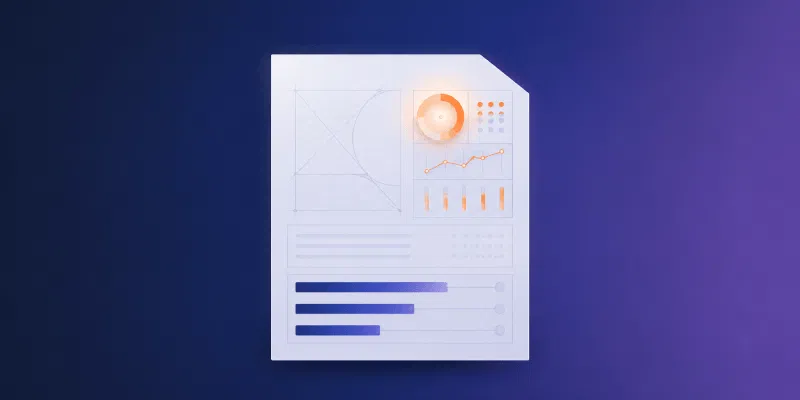 1 page innovation report featured Data analytics dashboard with charts and graphs