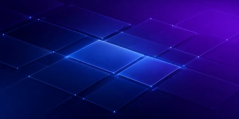 canvas first portfolio reviews featured Glowing blue abstract digital grid background