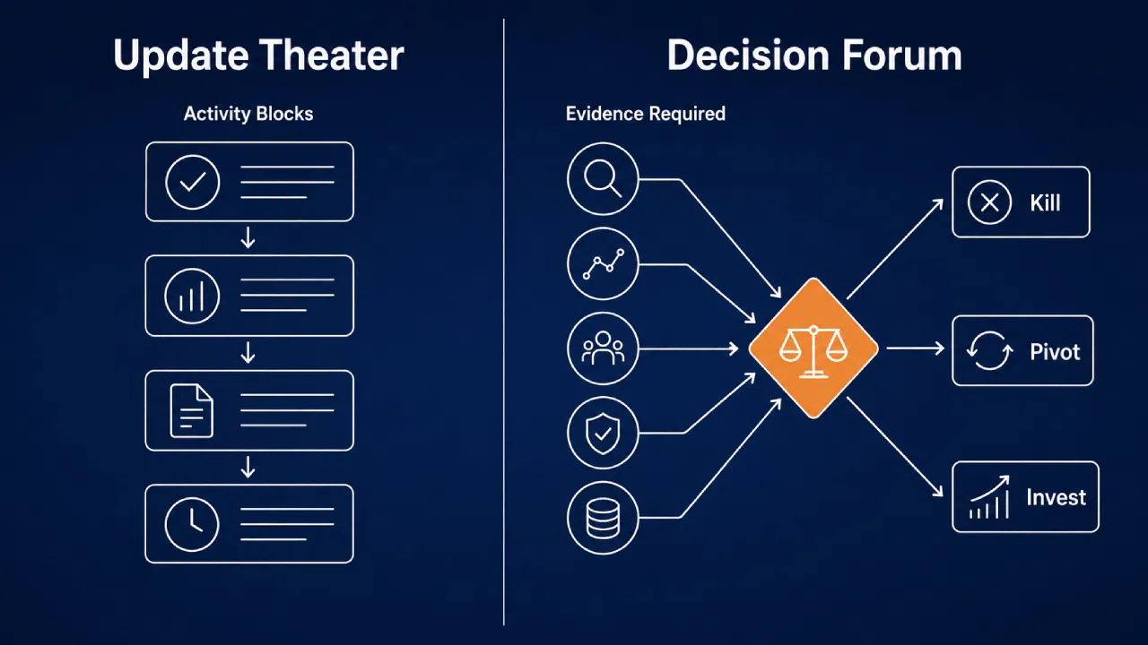 Update Theater and Decision Forum workflow diagram