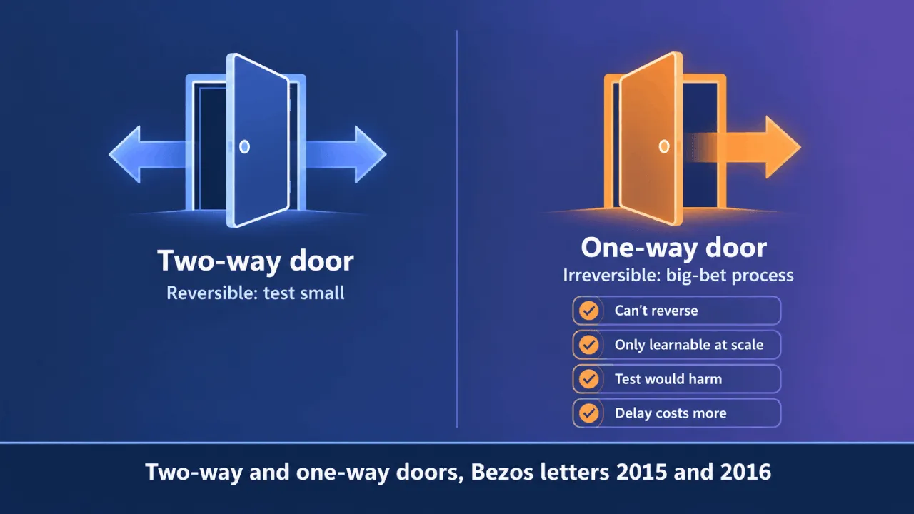Schéma comparatif entre les portes réversibles à double sens et les portes irréversibles à sens unique